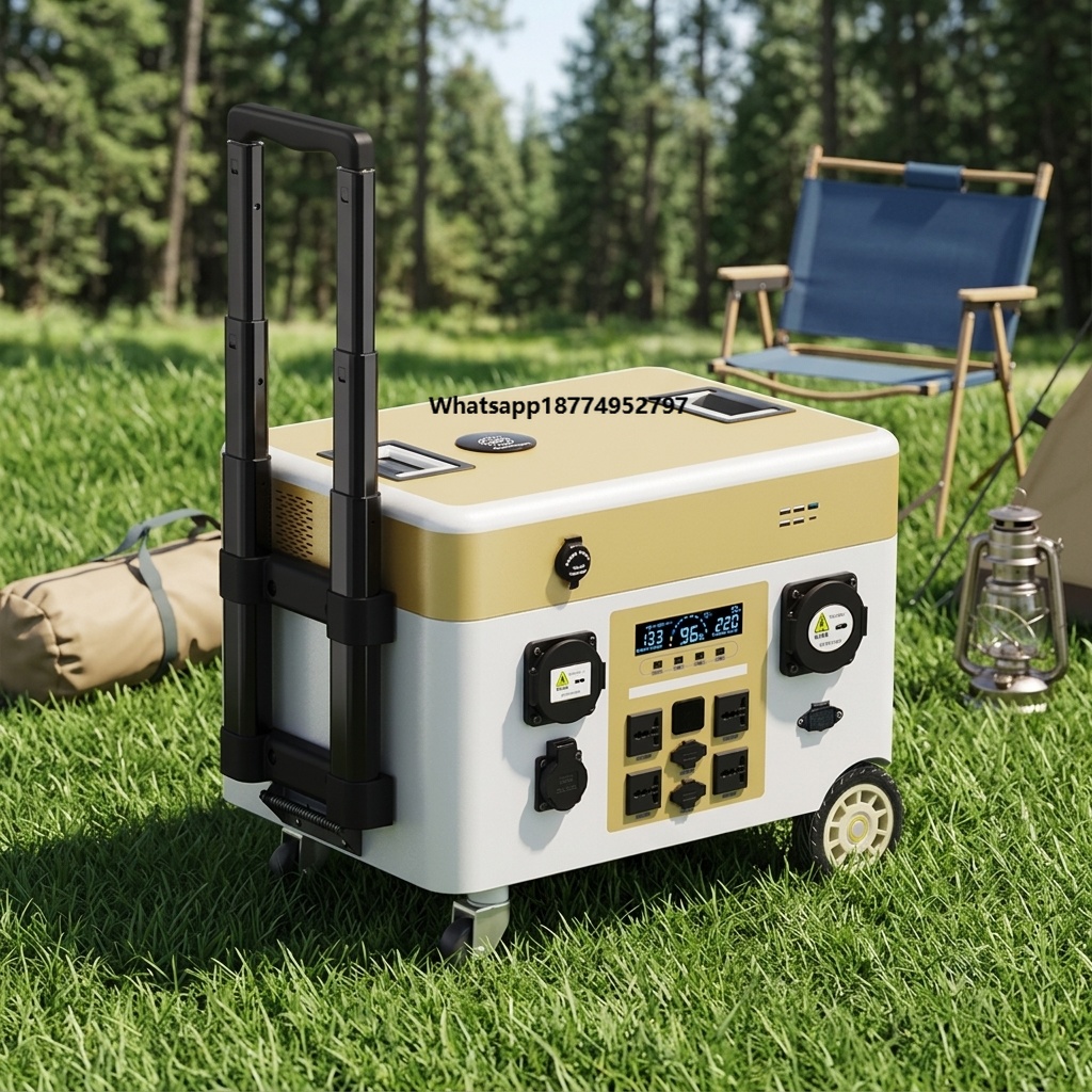 Portable Power Station - 5000Wh Portable Solar Generator Solar Panel