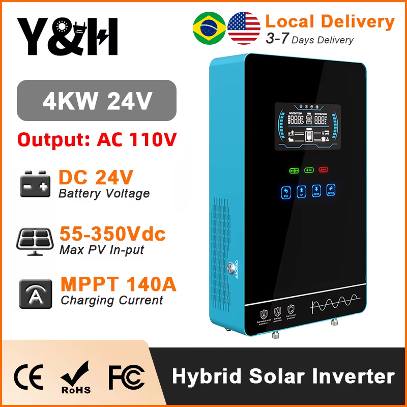 Y&H 4KW Hybrid Solar Inverter  - Off Grid Solar Kit ulasan dan harga