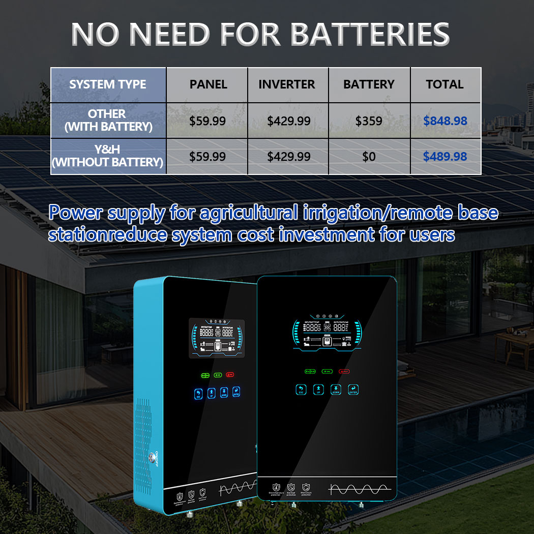 Y&H 4KW Hybrid Solar Inverter  - Off Grid Solar Kit ulasan dan harga