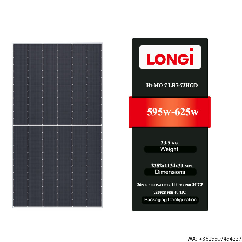 Longi Hi-MO 7 LR7-72HGD 595-62 - Longi Panel Hi-Mo 7 ulasan dan harga