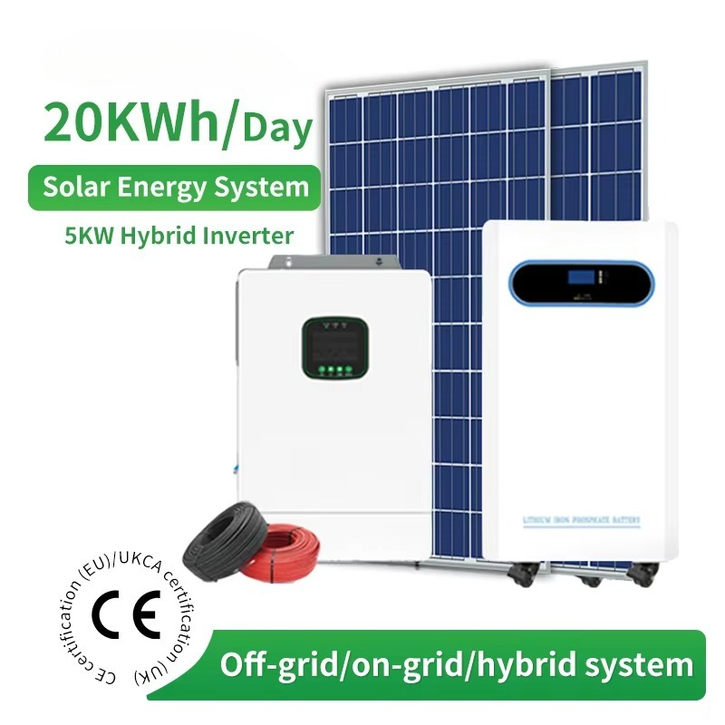 Customized 10KW 15KW 20KW Off- - Off Grid Solar Kit ulasan dan harga
